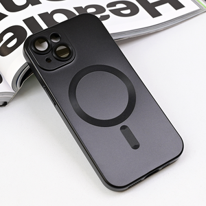 Maska / futrola Magsafe Chrome za iPhone 15 6.1 crna.