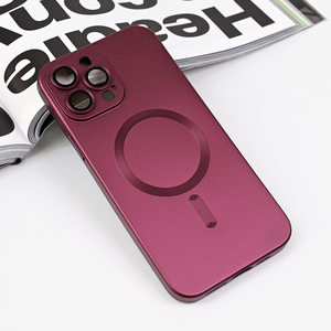 Maska / futrola Magsafe Chrome za iPhone 13 Pro Max 6.7 bordo.