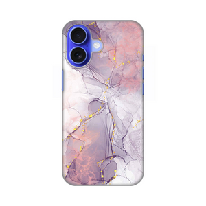 Silikonska maska / futrola print za iPhone 16 6.1 Pink Marble.