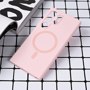 Maska / futrola Magsafe Pure color za Samsung S928B Galaxy S24 Ultra roze.