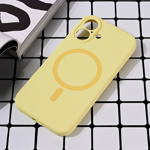 Maska / futrola Magsafe Pure color za iPhone 16 6.1 zuta.