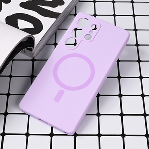 Maska / futrola Magsafe Pure color za Samsung S938 Galaxy S25 Ultra lila.