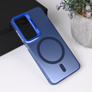 Maska / futrola Magsafe providna za Samsung S931 Galaxy S25 plava.