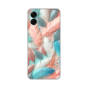 Silikonska maska / futrola print za Samsung A075F Galaxy A07 Pastel Feathers.
