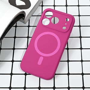 Maska / futrola Magsafe Pure color za iPhone 17 Pro tamno pink.