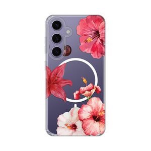 Maska / futrola print Magsafe za Samsung S921B Galaxy S24 Hibiscus.