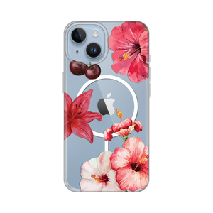 Maska / futrola print Magsafe za iPhone 13/14 6.1 Hibiscus.