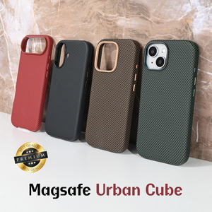 Maska / futrola Magsafe Urban Cube za iPhone 13/14 6.1 braon.