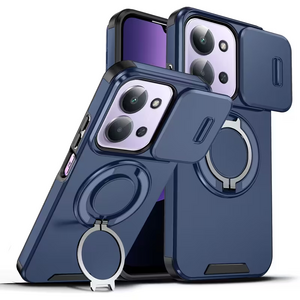 Maska / futrola CamShield Ring stand za Xiaomi Redmi 15C 4G EU 173mm plava.