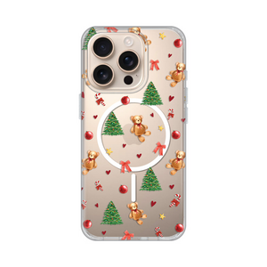 Maska / futrola print Magsafe za iPhone 16 Pro Merry Bear.