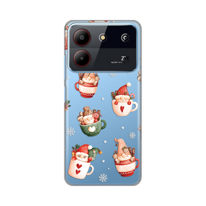 Silikonska maska / futrola print za ZTE Blade A54 Ho Ho Ho.