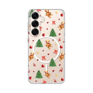 Maska / futrola print Magsafe za Samsung S931 Galaxy S25 Merry Bear.
