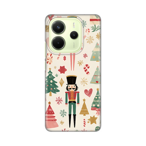 Silikonska maska / futrola print za Xiaomi Redmi Note 14 4G (SRB) Vintage Christmas.