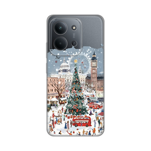 Silikonska maska / futrola print ultra tanka za Xiaomi Redmi 15C 4G Christmas Town.