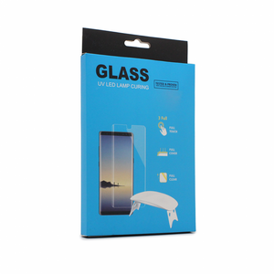 Zastitno Staklo GLASS - Staklena zaštita za ekran UV Plus Glue Full Cover + Lampa za Huawei P30.