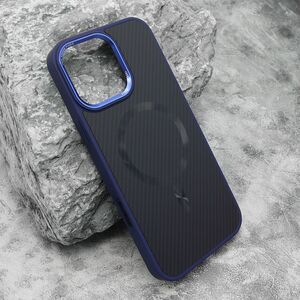 Maska / futrola CARBON MagSafe za iPhone 16 Pro Max (6.9) plava (big camera) (MS).