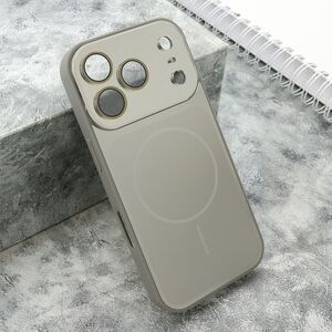 Maska / futrola COLOR METAL MagSafe II za iPhone 17 Pro srebrna (MS).