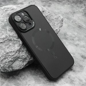 Maska / futrola CARBON MagSafe za iPhone 16 Pro Max (6.9) crna (small camera) (MS).