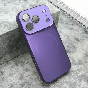 Maska / futrola COLOR METAL MagSafe II za iPhone 17 Pro ljubicasta (MS).