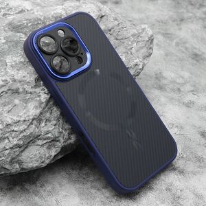 Maska / futrola CARBON MagSafe za iPhone 16 Pro (6.3) plava (small camera) (MS).