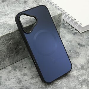 Maska / futrola COLOR METAL MagSafe za iPhone 16 (6.1) crna (MS).