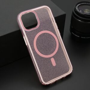 Maska / futrola CRYSTAL MagSafe za iPhone 13 (6.1) roze (MS).