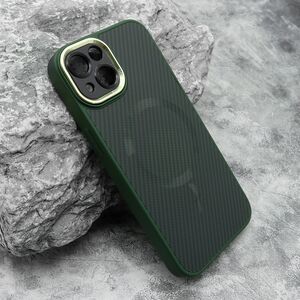 Maska / futrola CARBON MagSafe za iPhone 13 (6.1) zelena (small camera) (MS).