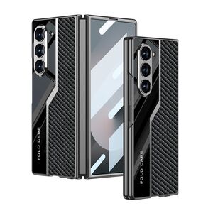 Maska / futrola LEATHER STYLE za Samsung Galaxy Z Fold 6 5G karbon crna (GKK case) (MS).