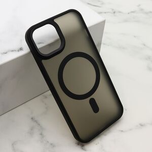 Maska / futrola SILKY MAGSAFE II za iPhone 13 (6.1) crna (MS).