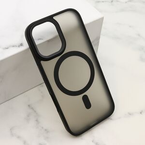 Maska / futrola SILKY MagSafe II za iPhone 17 crna (MS).