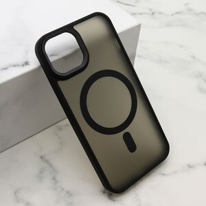 Maska / futrola SILKY MAGSAFE II za iPhone 14 (6.1) crna (MS).