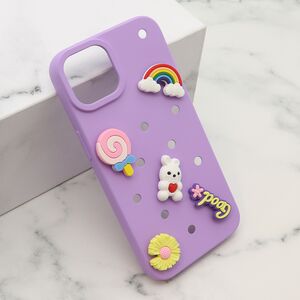 Maska / futrola TOY za iPhone 14 (6.1) ljubicasta (MS).