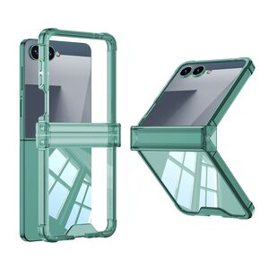 Maska / futrola providna COLOR LINE za Samsung F751B Galaxy Z Flip 7 5G zelena (GKK case) (MS).