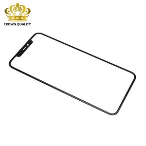 Staklo touchscreen-a za iPhone 11 Pro Max + OCA Stiker (Crown Quality) crni (MS).