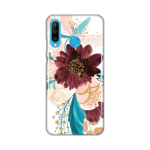 Silikonska maska / futrola print za Huawei P30 Lite Purple Flower.