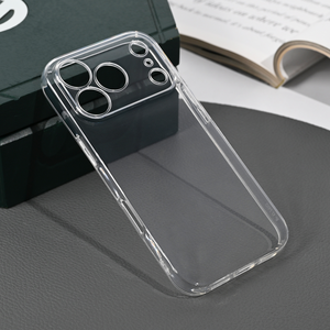Silikonska maska / futrola ultra tanka za iPhone 17 Pro providna.