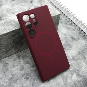 Maska / futrola FLEX MagSafe za Samsung S928 Galaxy S24 Ultra 5G bordo (MS).