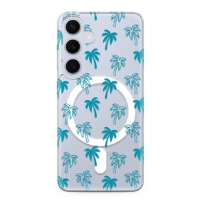 Maska / futrola silikonska print MagSafe za Samsung S921 Galaxy S24 5G palm (MS).