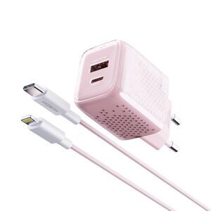Kucni punjac Moxom MX-HC206 18W FAST PD 20W Type C na lightning pink (MS).