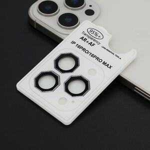 Folija za zastitu kamere OCTAGON DIAMOND za iPhone 16 Pro (6.3)/16 Pro Max (6.9) crna (MS).
