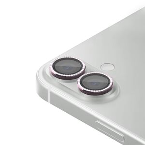Folija za zastitu kamere DIAMOND za iPhone 16 (6.1)/16 Plus (6.7) roze (MS).