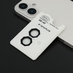 Folija za zastitu kamere OCTAGON za iPhone 16 (6.1)/16 Plus (6.7) crna (MS).