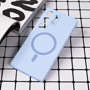 Maska / futrola Magsafe Pure color za Samsung S938 Galaxy S25 Ultra svetlo plava.