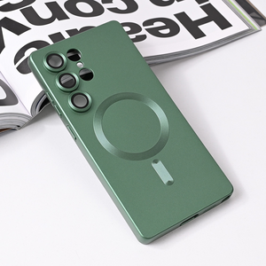 Maska / futrola Magsafe Chrome za Samsung S938 Galaxy S25 Ultra zelena.