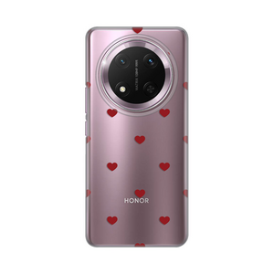 Silikonska maska / futrola print za Huawei Honor Magic 7 lite Red Hearts.