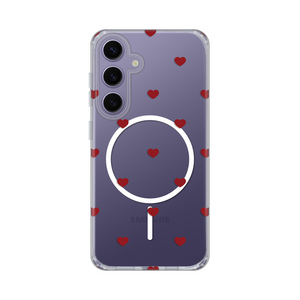Maska / futrola print Magsafe za Samsung S921B Galaxy S24 Red Hearts.