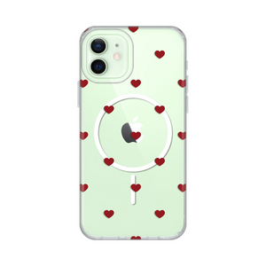 Maska / futrola print Magsafe za iPhone 12/12 Pro 6.1 Red Hearts.