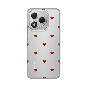 Silikonska maska / futrola print za Huawei Honor 400 Lite Red Hearts.