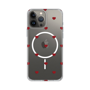 Maska / futrola print Magsafe za iPhone 13 Pro Max 6.7 Red Hearts.