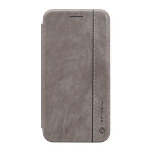 Maska / futrola Teracell Leather za Samsung A015 Galaxy A01 (2020) siva.